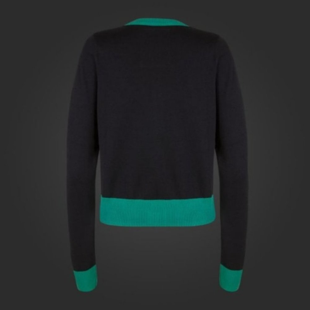 Marvel Thor Loki Helm Vintage Crop Cardigan Sweater - Picture 3 of 12